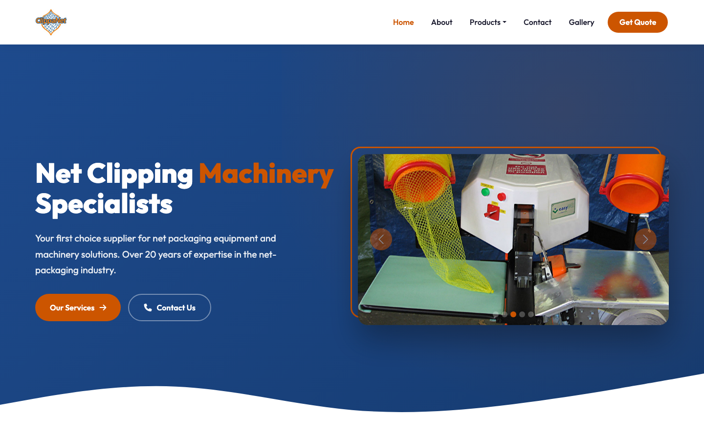 ClippaNet website homepage