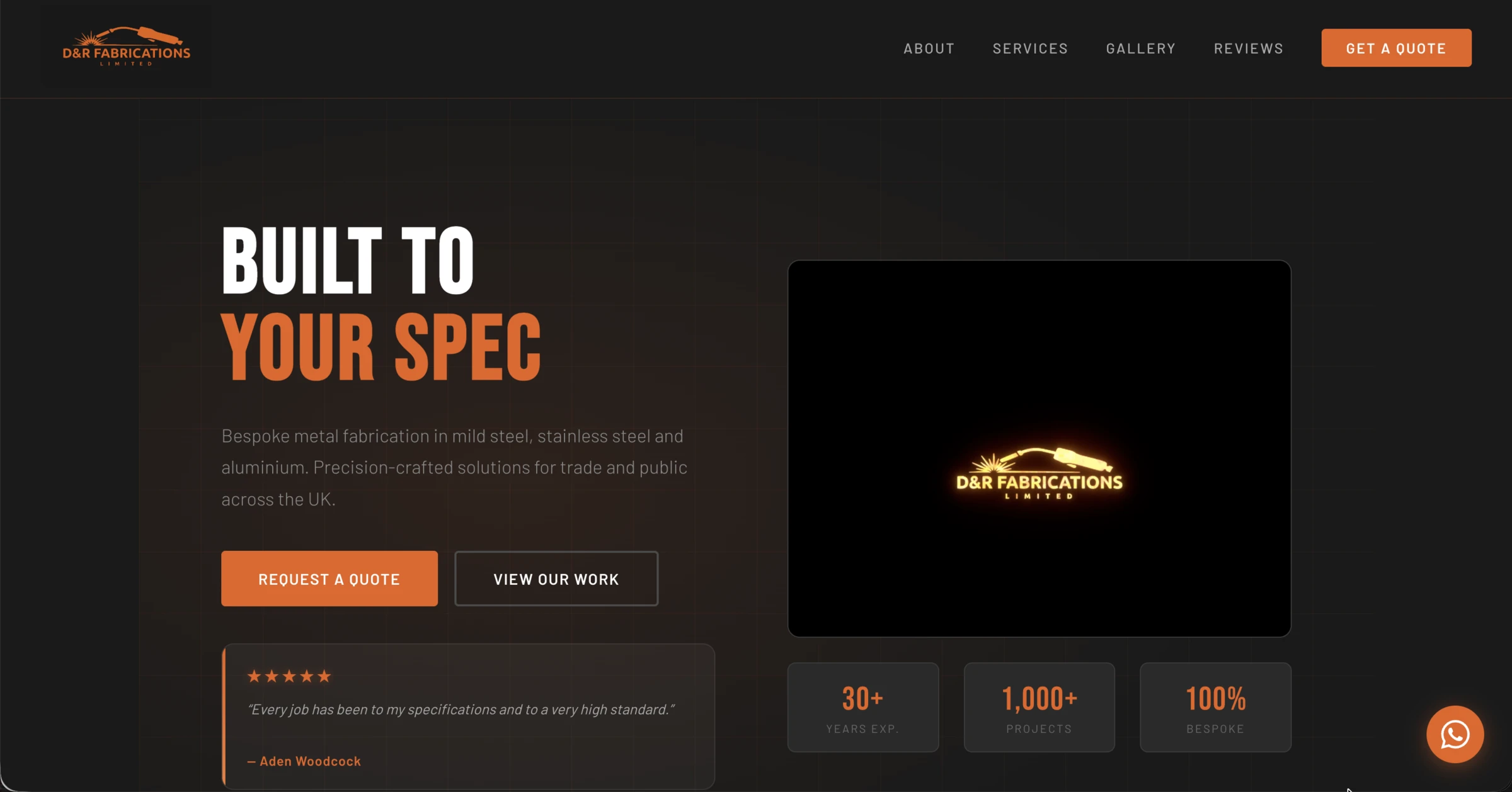 D&R Fabrications homepage