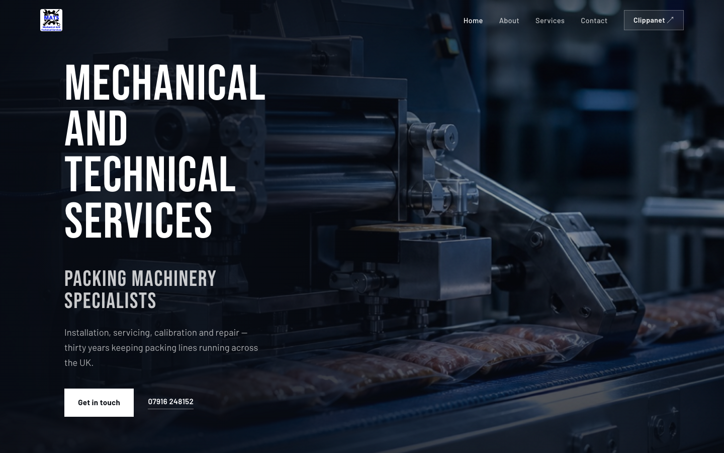 MATS Ltd website homepage