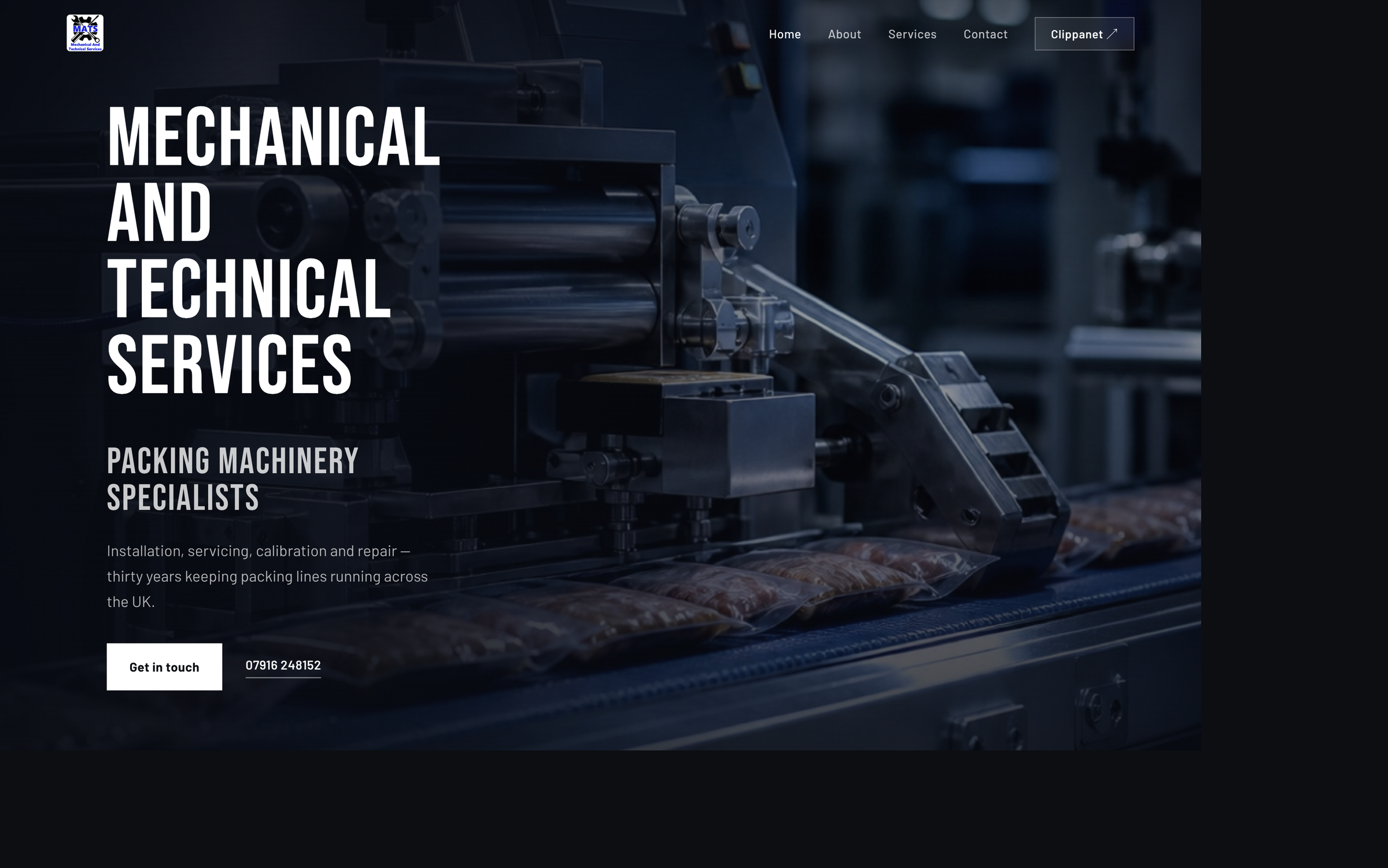 MATS Ltd website homepage