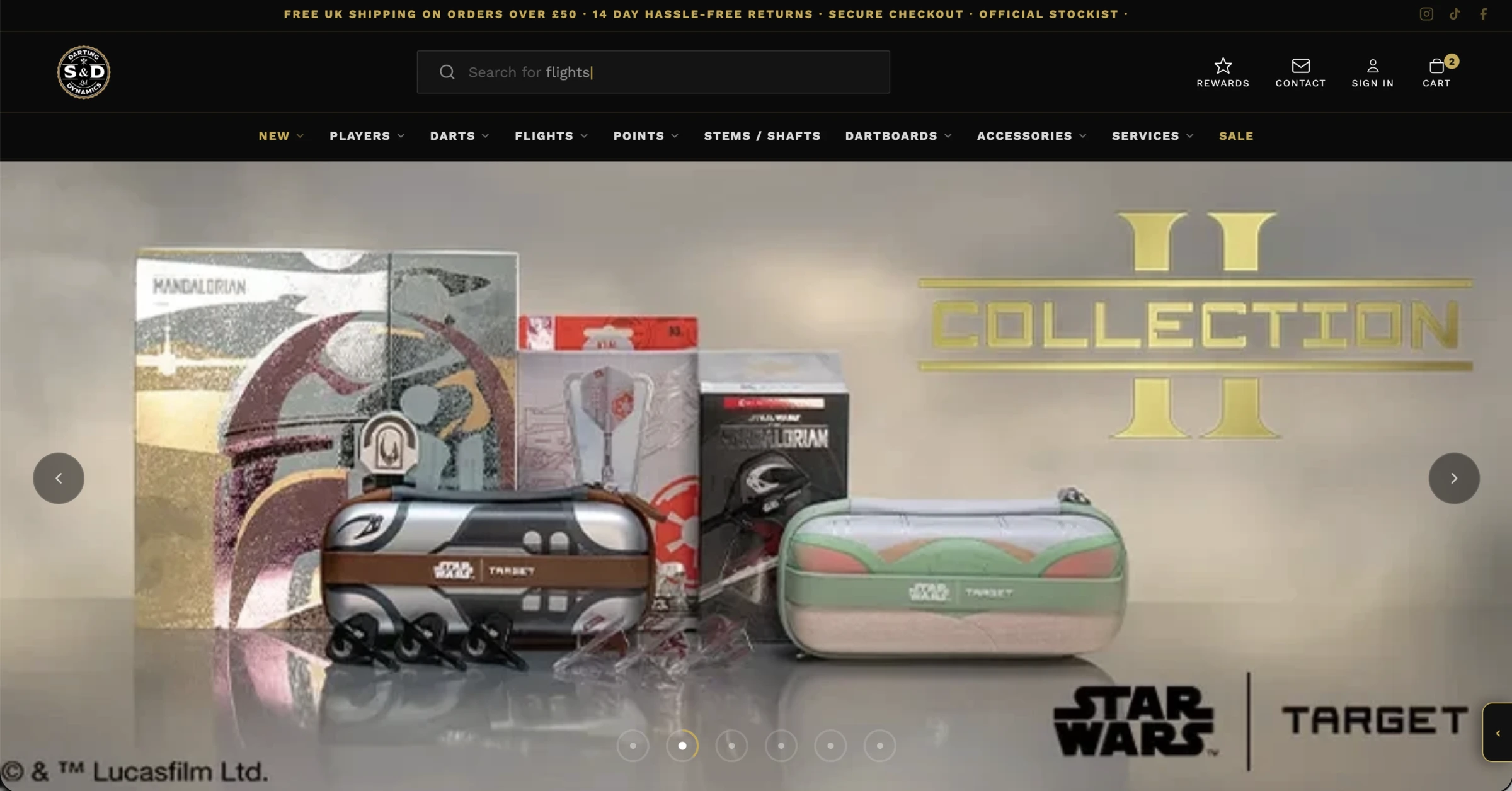 S&D Darting Dynamics homepage